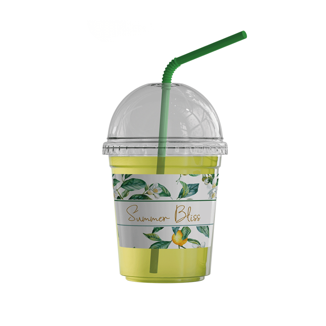 8 Oz Plastic Cups - Santorini Bliss 2026 Collection Package (12 Pcs/Pkg)