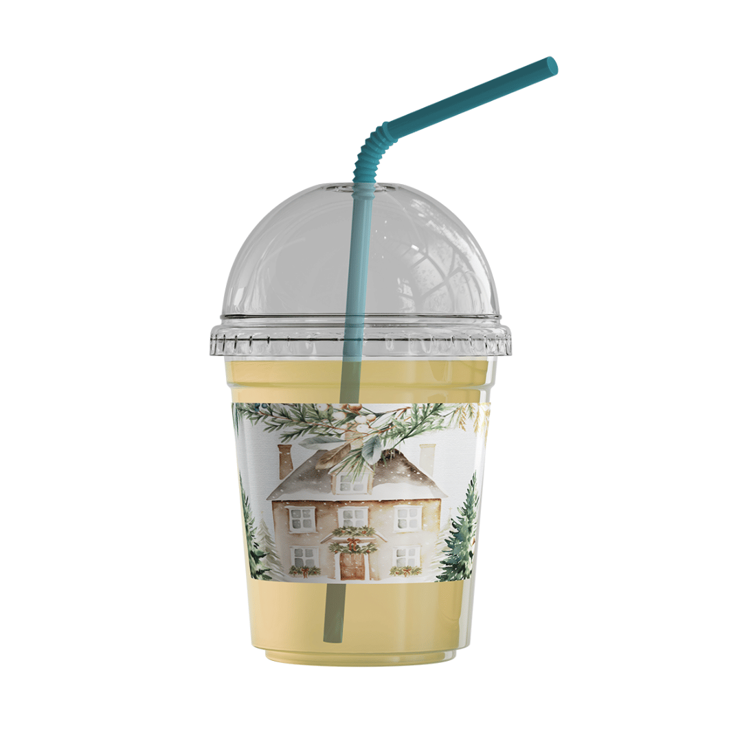 Plastic Cups (8oz) - Winter Whisper Collection