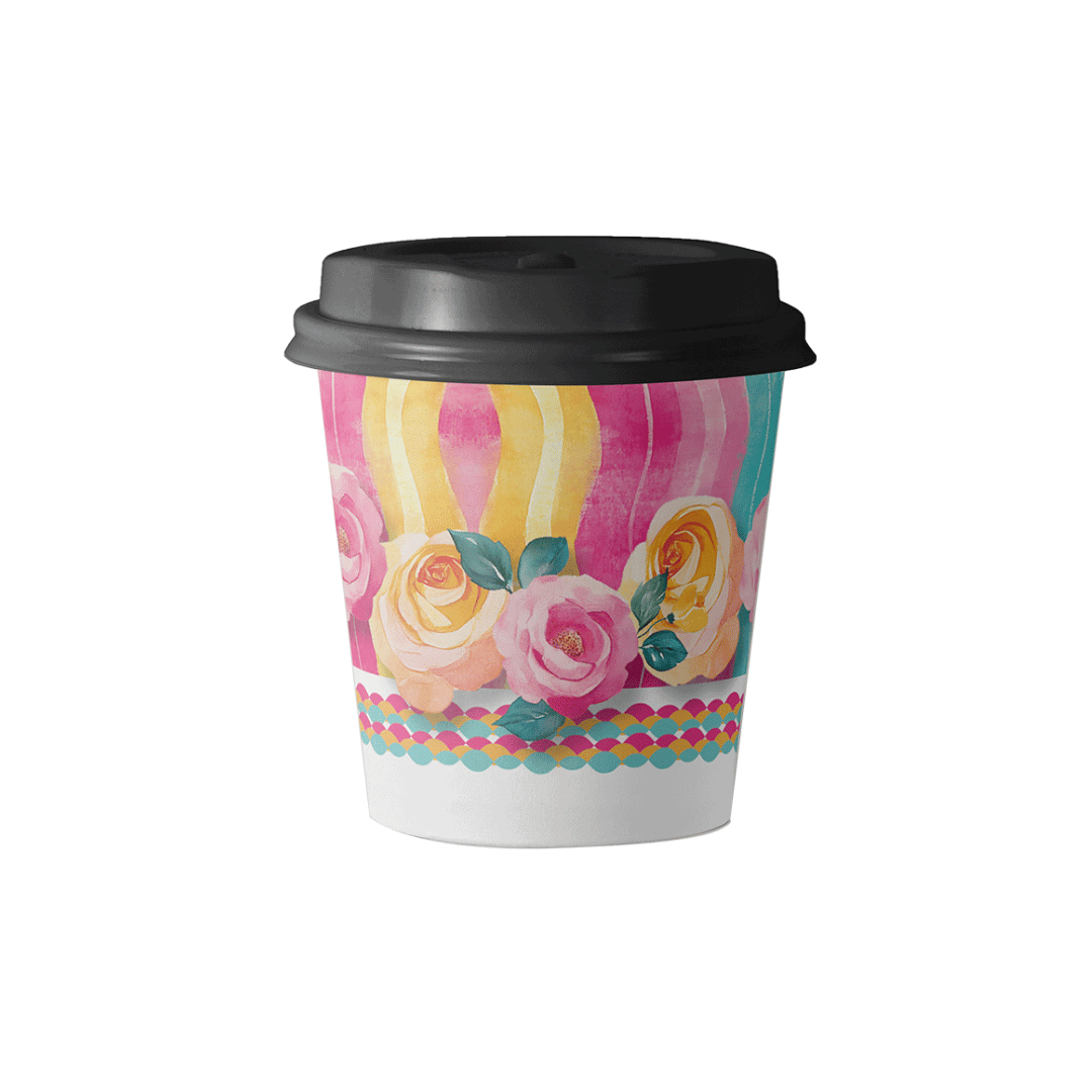 Paper Cups (4oz) - Summer Bloom 2026 Collection Package (12 Pcs/Pkg)
