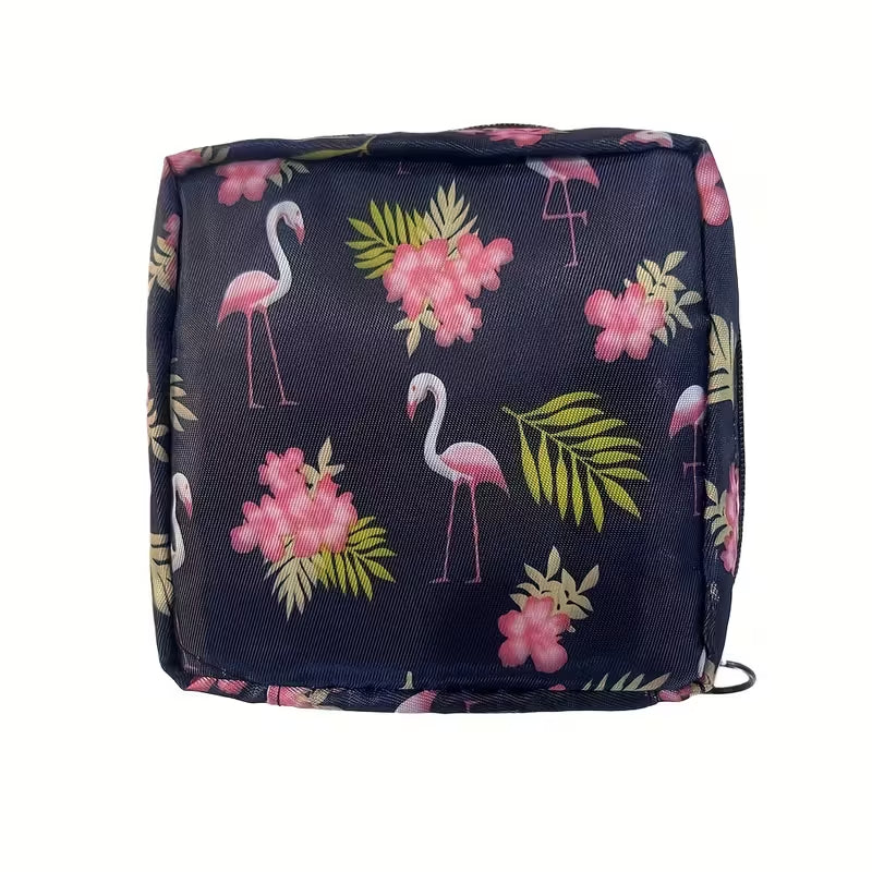 Large Fabric Storage Bag with Zipper Closure - Multi-Functional Organizer for Sanitary Towels, Makeup, Toiletries, And Travel Essentials - Durable, Easy-Clean, And Portable, Travel Essentials Organize, Zippered Storage Pouch