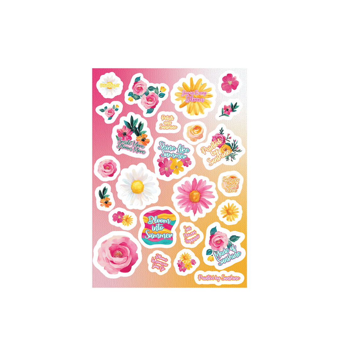 A5 Sticker Sheets - Summer Bloom 2026 Collection Package (2 Pcs)