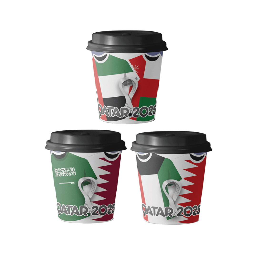 Paper Cups (4oz) - FIFA ARAB CUP Collection Package (12 pcs/pkg)