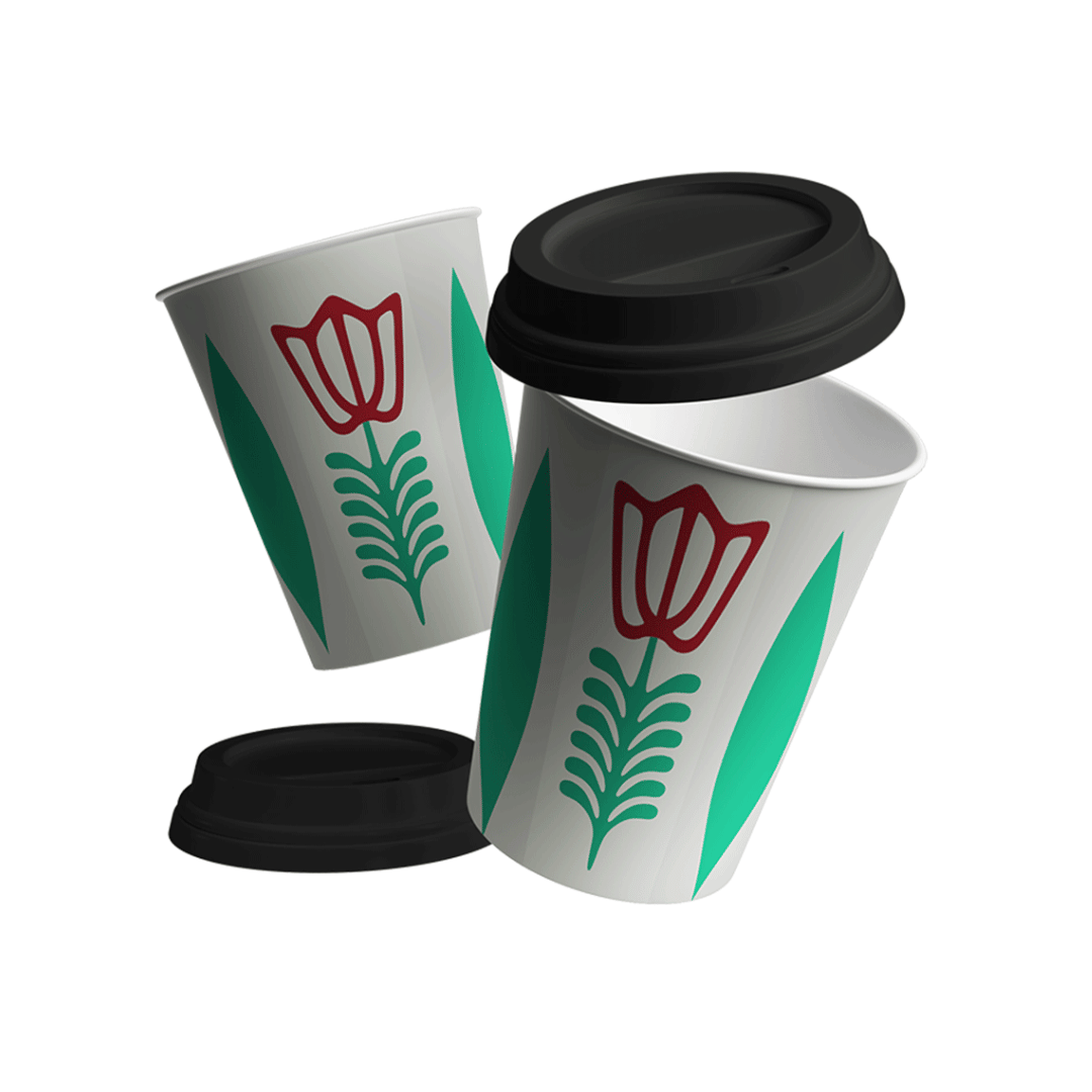 Paper Cups (8oz) - Lebanese Paper Cups Collection (12 Pcs/Pkg)