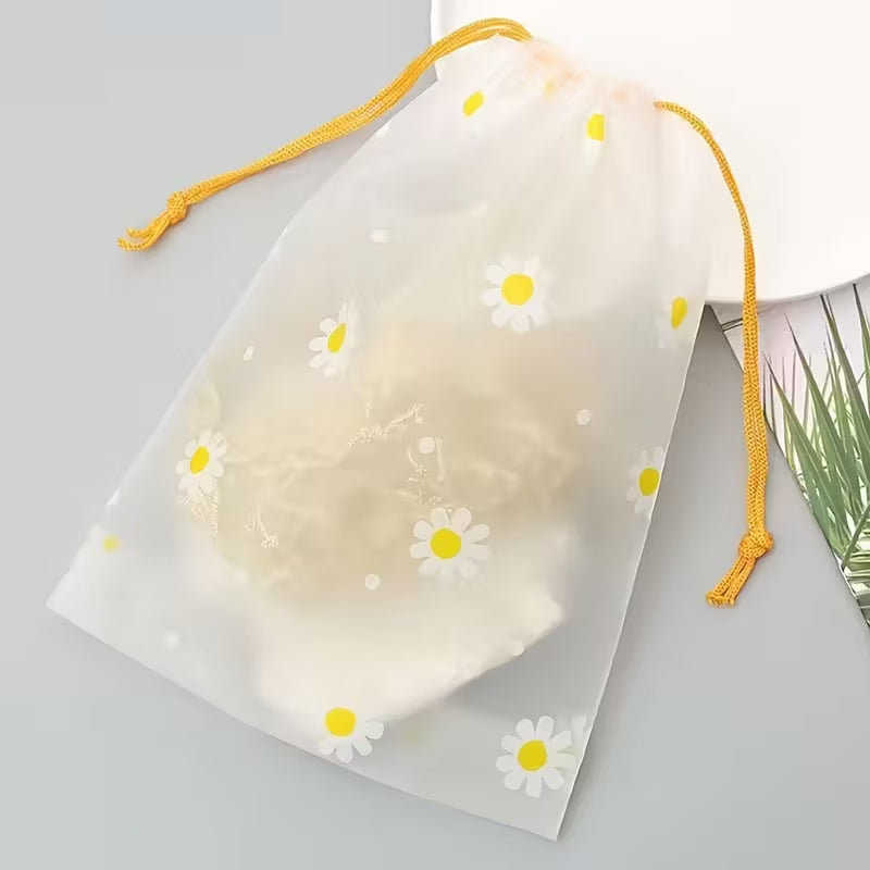 1 Pcs Transparent Travel Storage Bags with Drawstring Closure - Durable PEVA Material, Ideal for Cosmetics, Shoes, and Clothes, Casual Style, Travel Essentials|Casual Style Bags|Durable Storage Bags, Travel Storage Organizer, Packing Organizers