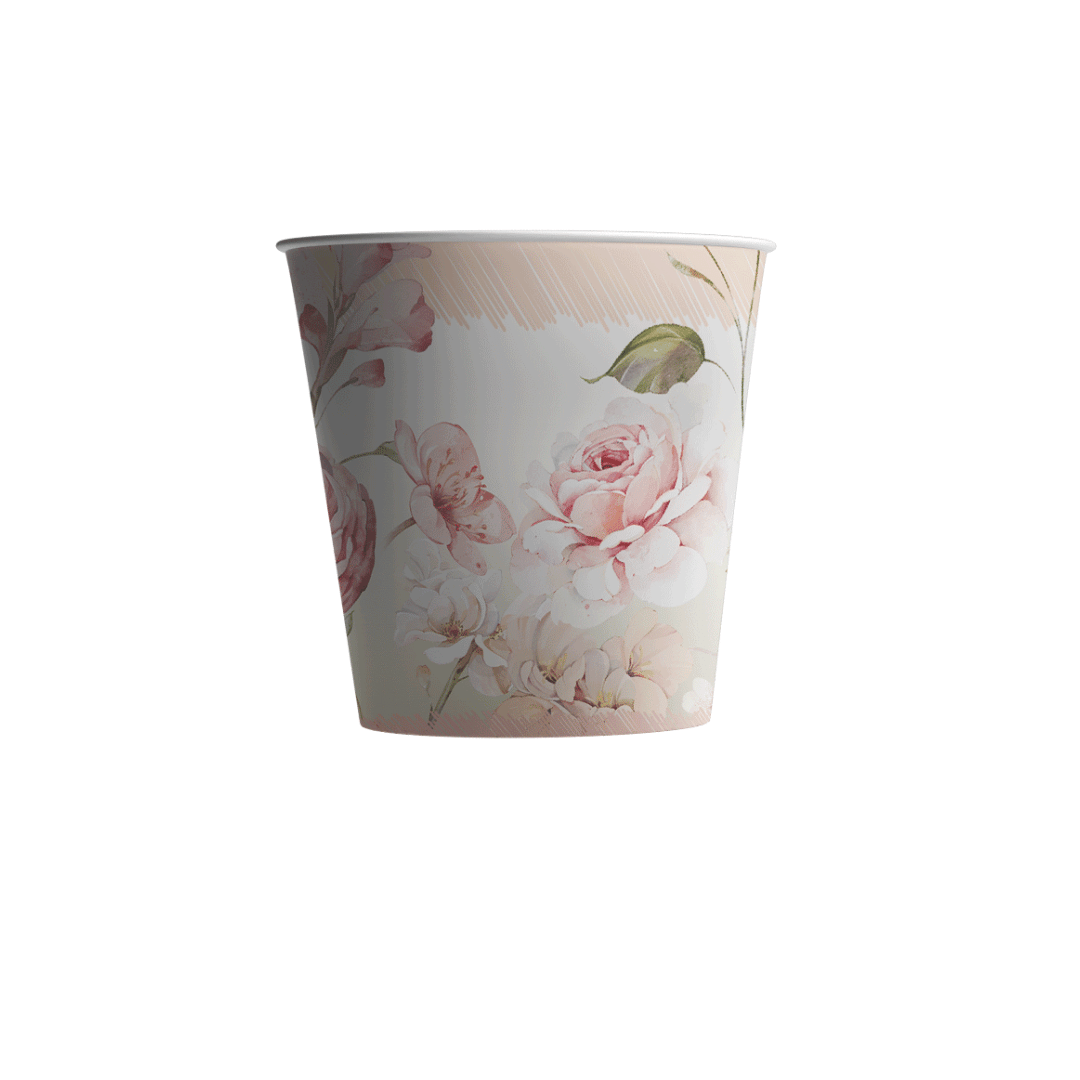 Paper Cups (2,5oz) - Floral Dreams 2026 Collection (12 Pcs/Pkg)