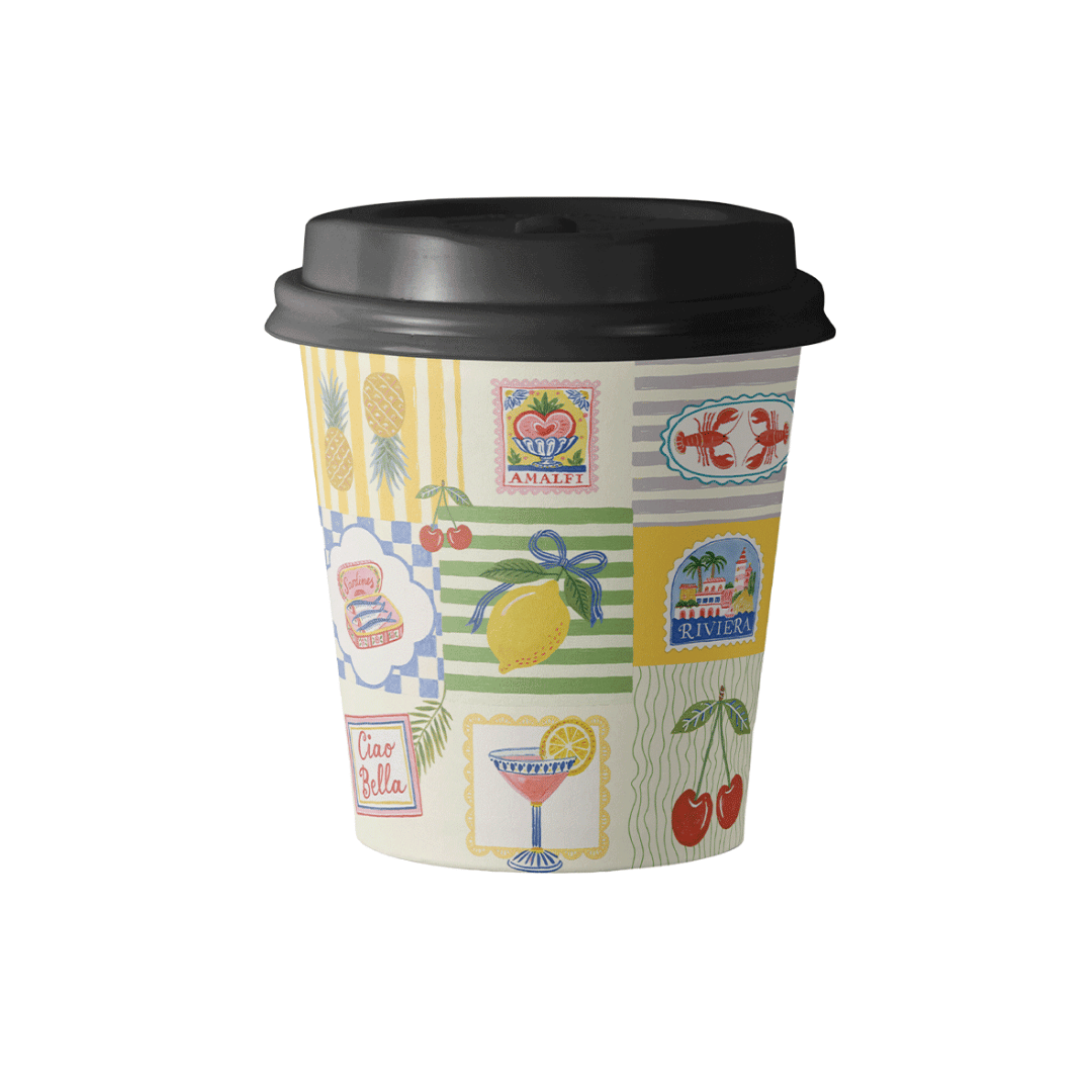 Paper Cups (8oz) - Amalfi Summer 2026 Collection Package (12 Pcs/Pkg)