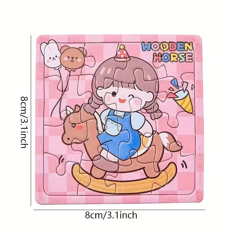 40pcs, Colorful Animal Paper Jigsaw Puzzles, Cute Mini Jigsaw Puzzles Bulk Party Favor Bags for Birthday Party Favor Party Supplies Goodie Bag Stuffers Classroom Prizes