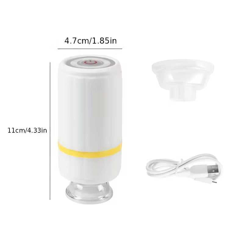 Portable Mini Vacuum Sealing Machine - Rechargeable USB, Fast Charging, Dual Use, Suitable for Dry and Wet Storage, Ideal for Food Preservation, Home, Travel, and Outdoor Use