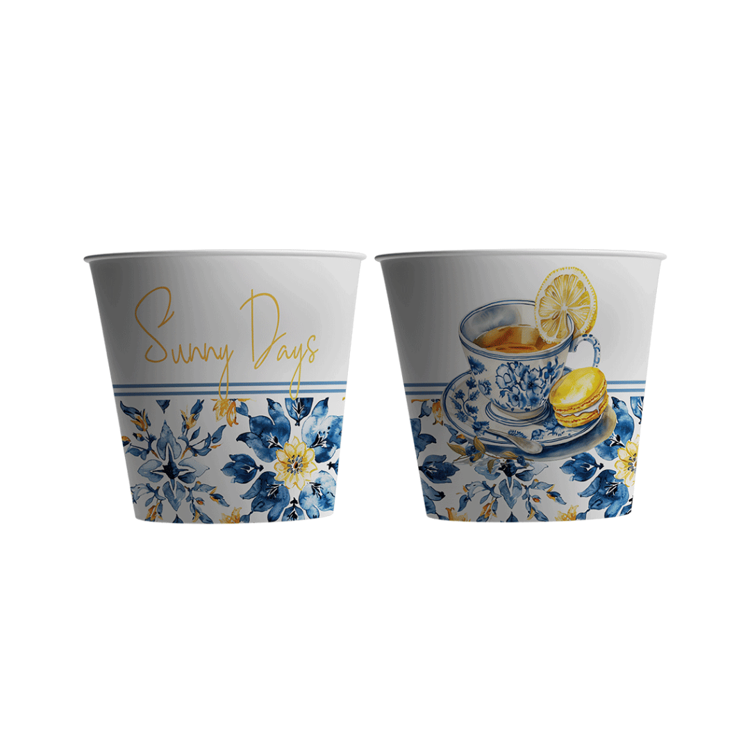 Paper Cups (2,5oz) - Santorini Bliss 2026 Collection Package (12 Pcs/Pkg)