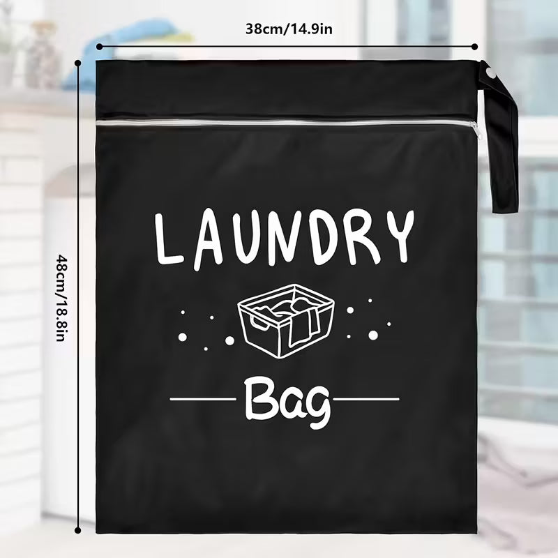 Large capacity Travel Laundry Bag, durable clothing protective cover with adjustable handle and zipper closure design, suitable for travel, sports, yoga, gym and home use