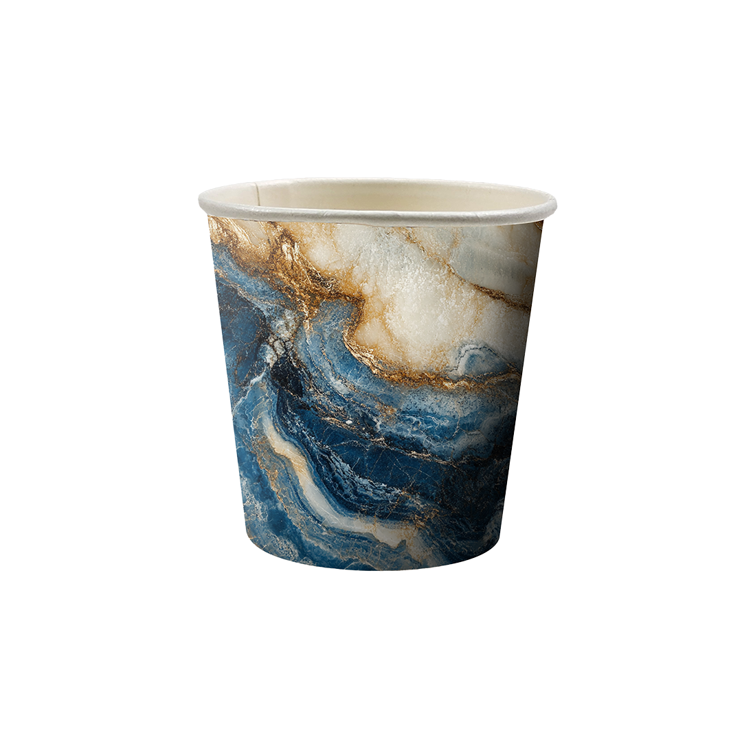 Paper Cups (2,5 Oz) - Vivid Marble (12 Pcs/Pkg)