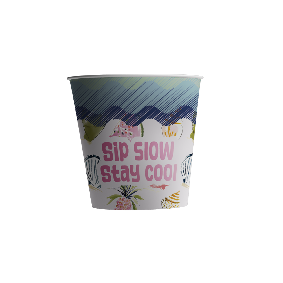 Paper Cups (2,5oz) - Summer Breeze 2026 Collection Package (12 Pcs/Pkg)