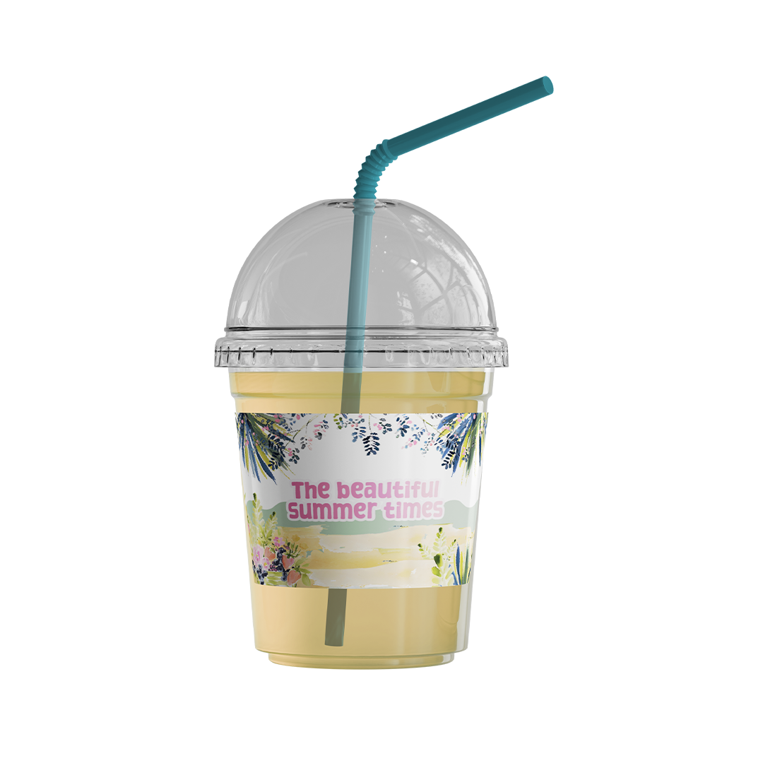 8 Oz Plastic Cups - Summer Breeze 2026 Collection Package (12 Pcs/Pkg)
