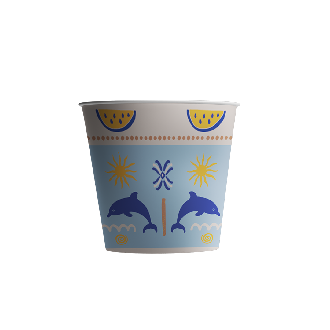 Paper Cups (2,5oz) - Dolce Mare 2026 Collection Package (12 Pcs/Pkg)