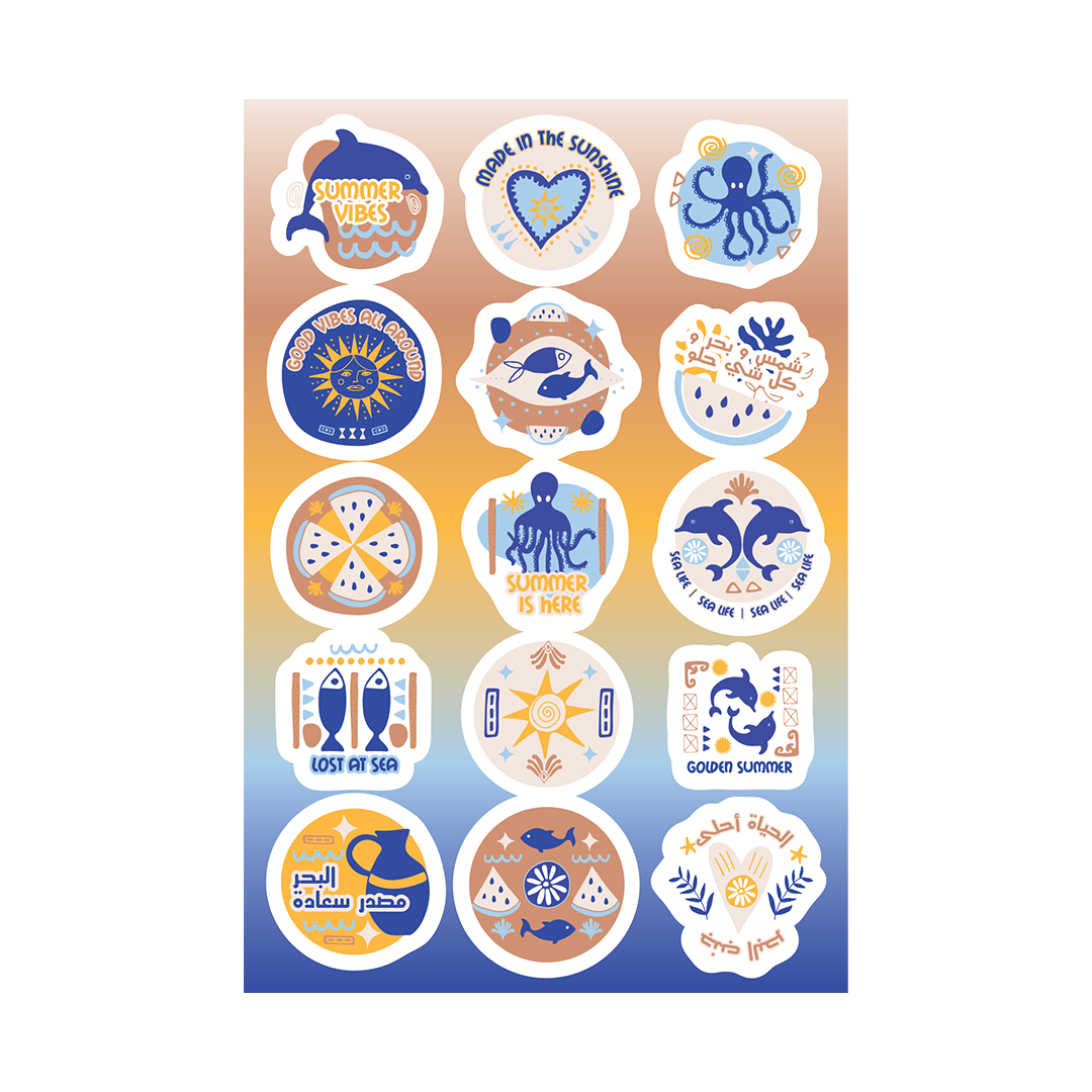 Sticker Sheets - Dolce Mare 2026 Collection Package (30 Pcs/Pkg)