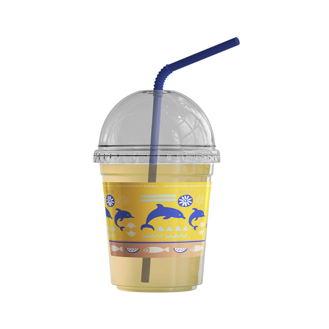 8 Oz Plastic Cups - Dolce Mare 2026 Collection Package (12 Pcs/Pkg)