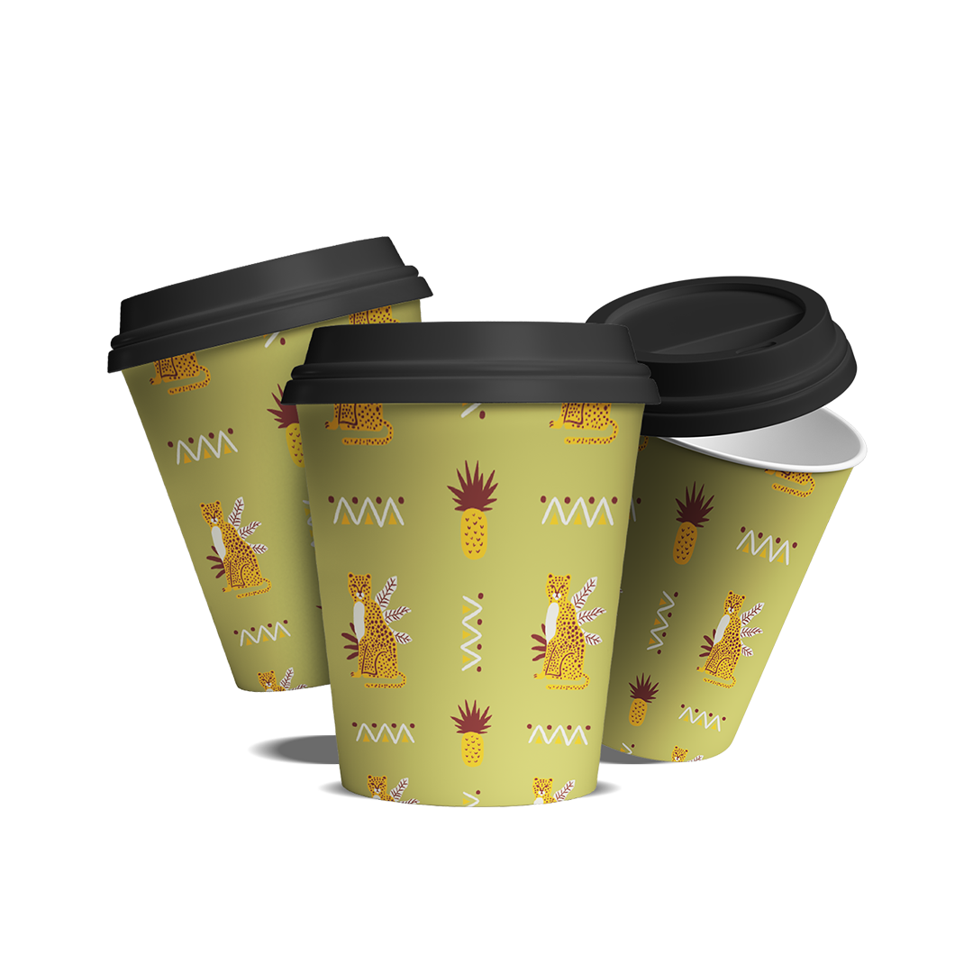 Paper Cups (8oz) - Summer Joy Collection (12 Pcs/Pkg)