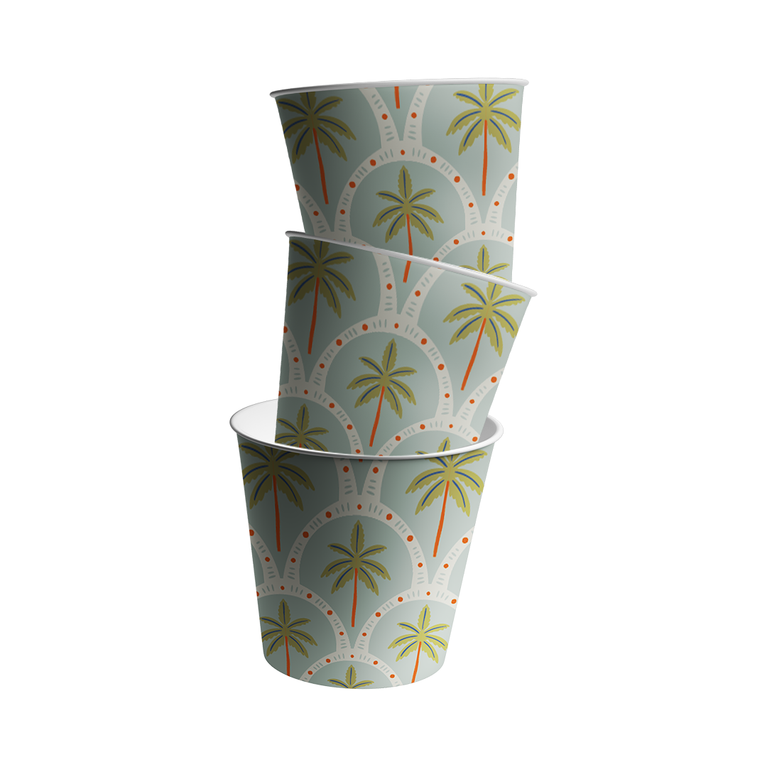 Paper Cups (2,5oz) - Summer Joy Collection (12 Pcs/Pkg)