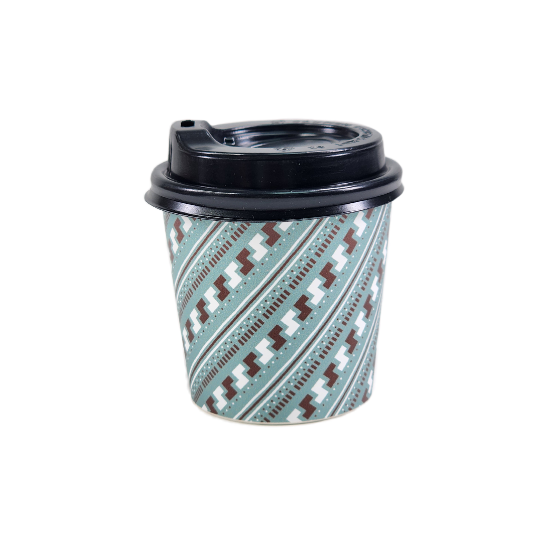 Paper Cup (4oz) - Green Wood (12 Pcs/pkg)