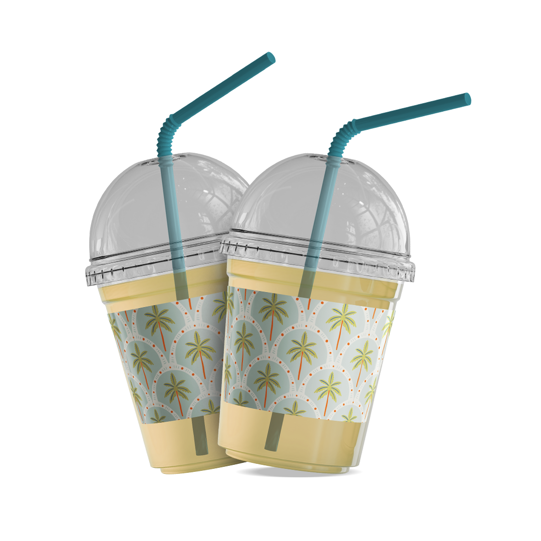 Plastic Cups (8oz) - Summer Joy Collection (12 Pcs/Pkg)