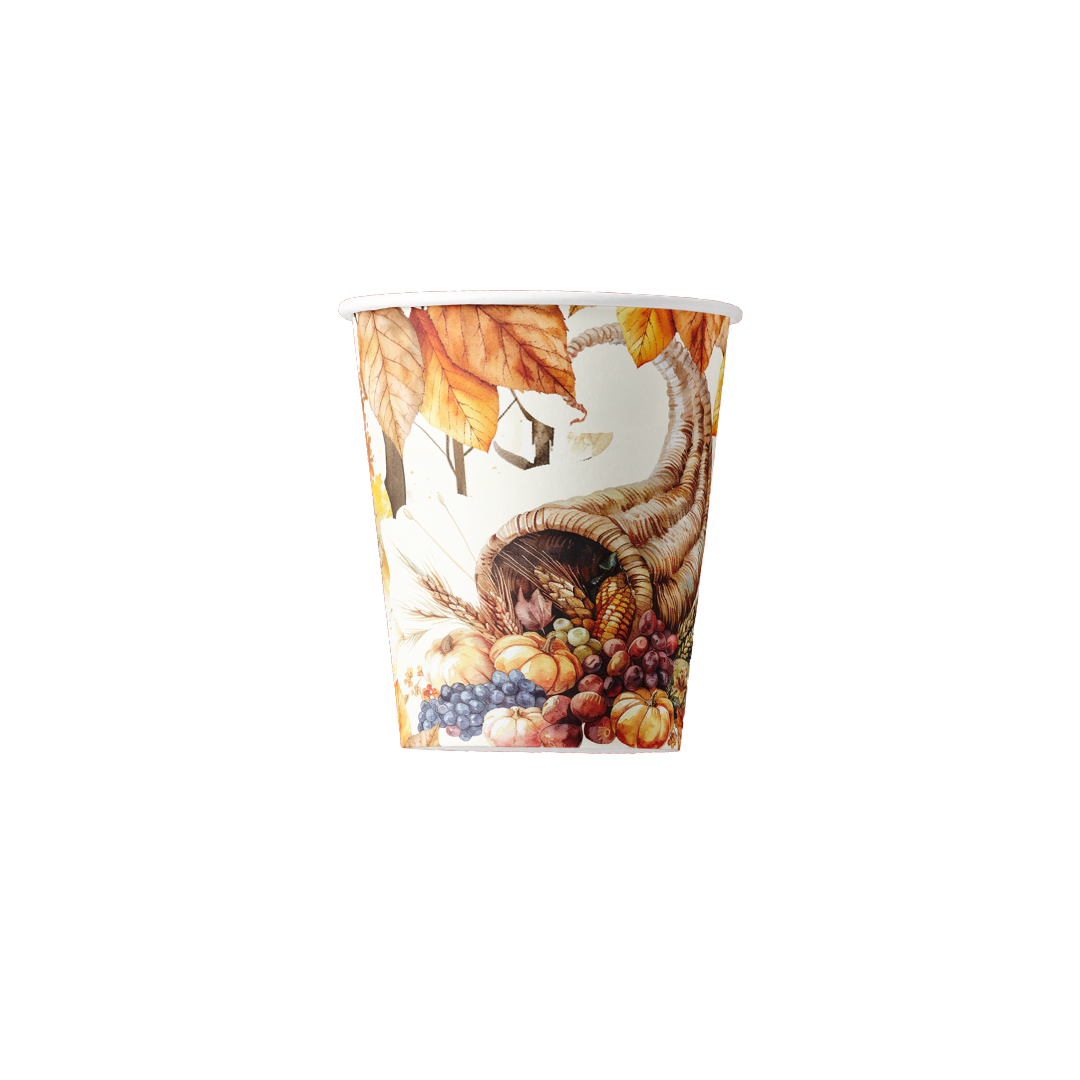 Paper Cups (2,5oz) - Pumpkin Fall Collection (12 pcs/pkg)