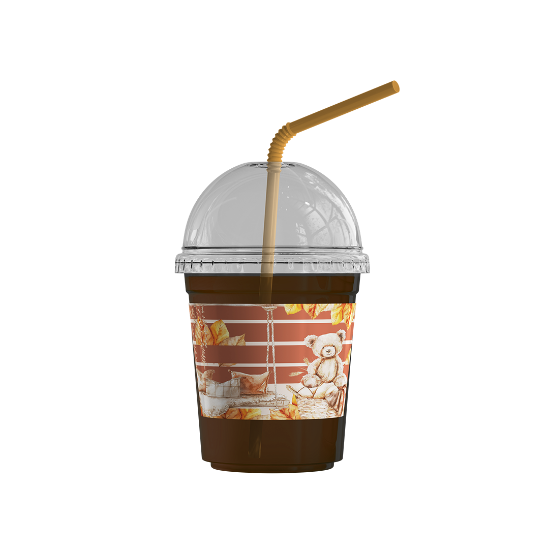 Plastic Cups (8oz) - Pumpkin Fall Collection (12 pcs/pkg)