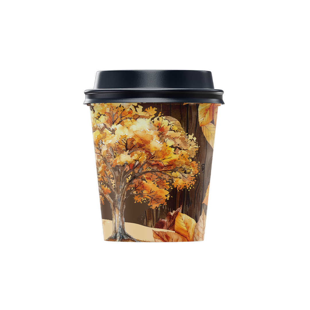 Paper Cups (4oz) - Pumpkin Fall Collection (12 pcs/pkg)
