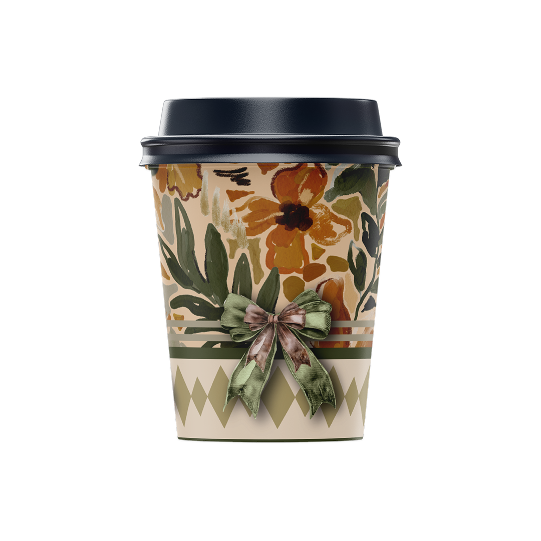 Paper Cups (8oz) - Pumpkin Fall Collection  (12 pcs/pkg)