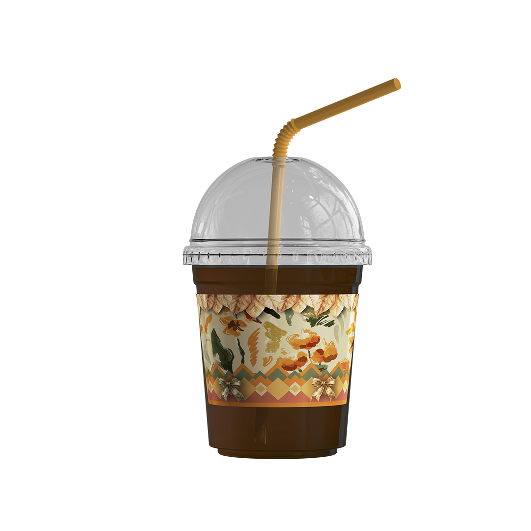 Plastic Cups (8oz) - Pumpkin Fall Collection (12 pcs/pkg)