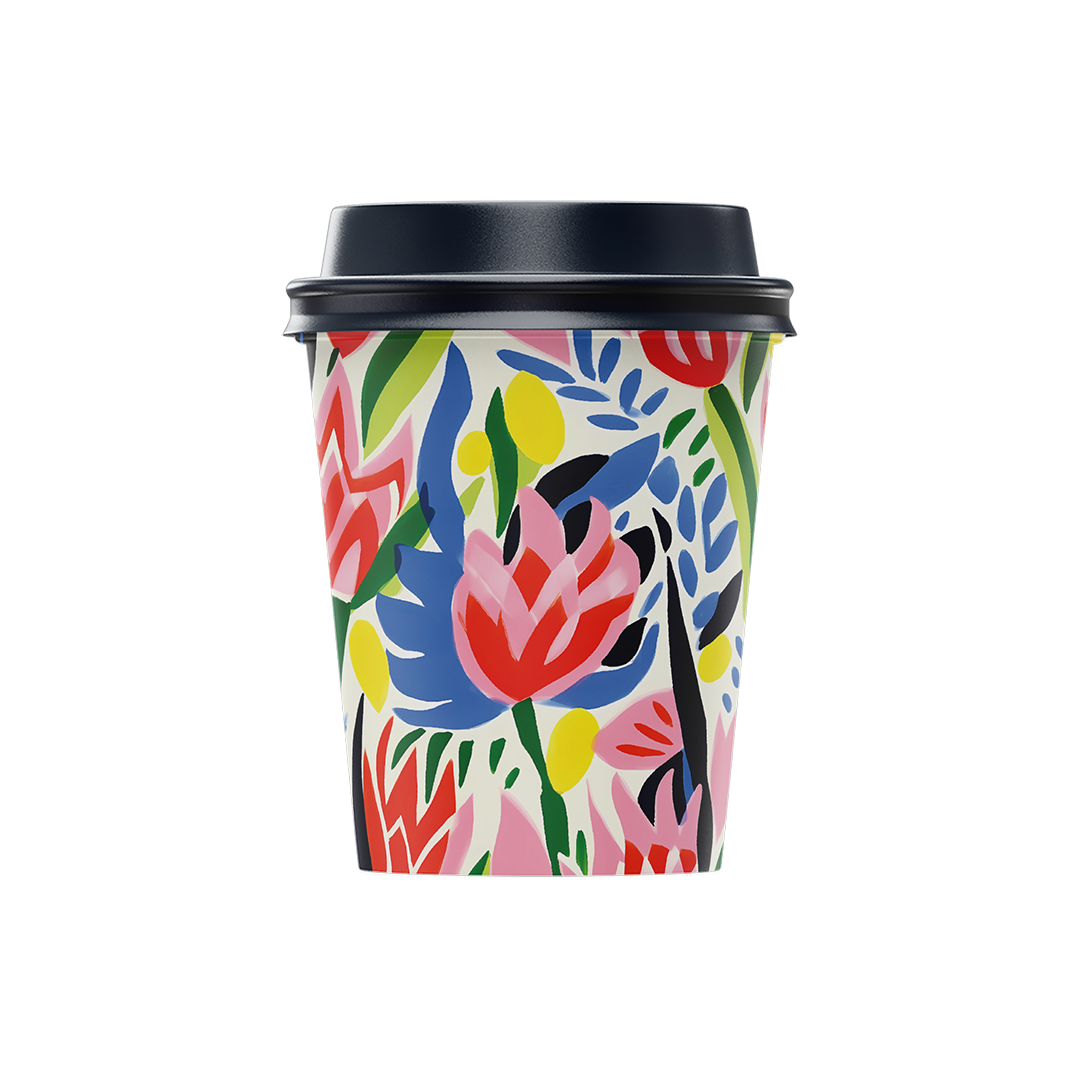 Paper Cups (8oz) - Floral Pop Collection