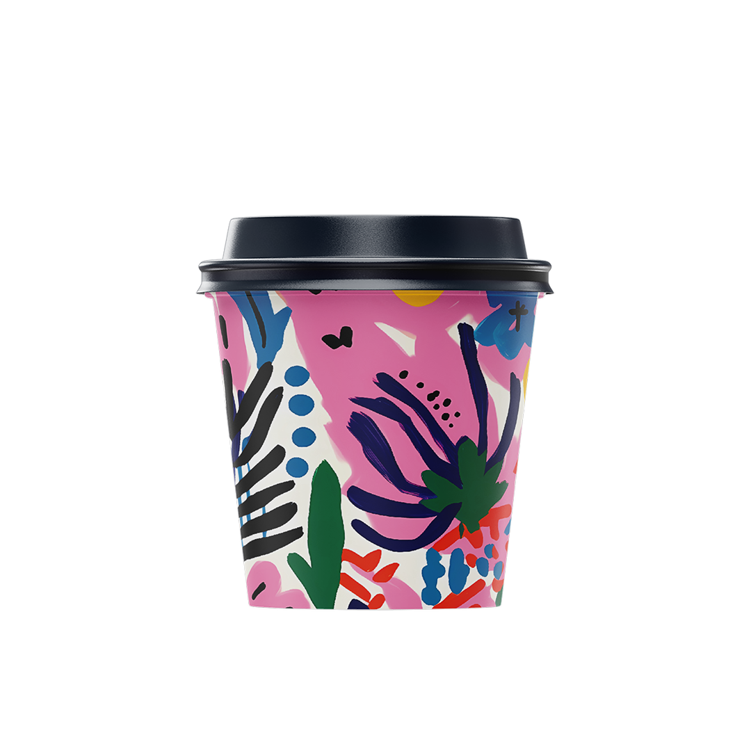 Paper Cups (4oz) - Floral Pop Collection