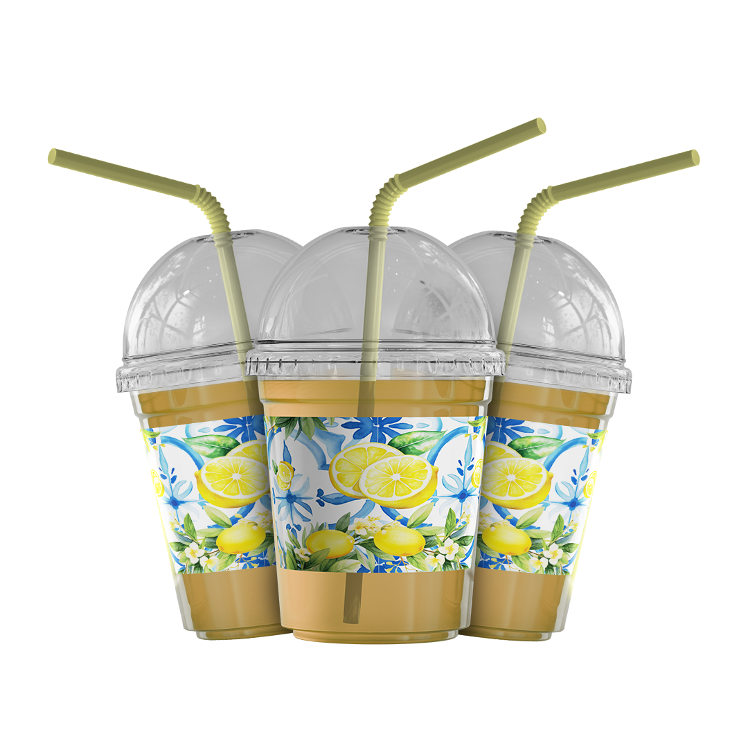 Plastic Cups (8oz) - Dolce Summer Collection (12 Pcs/Pkg)