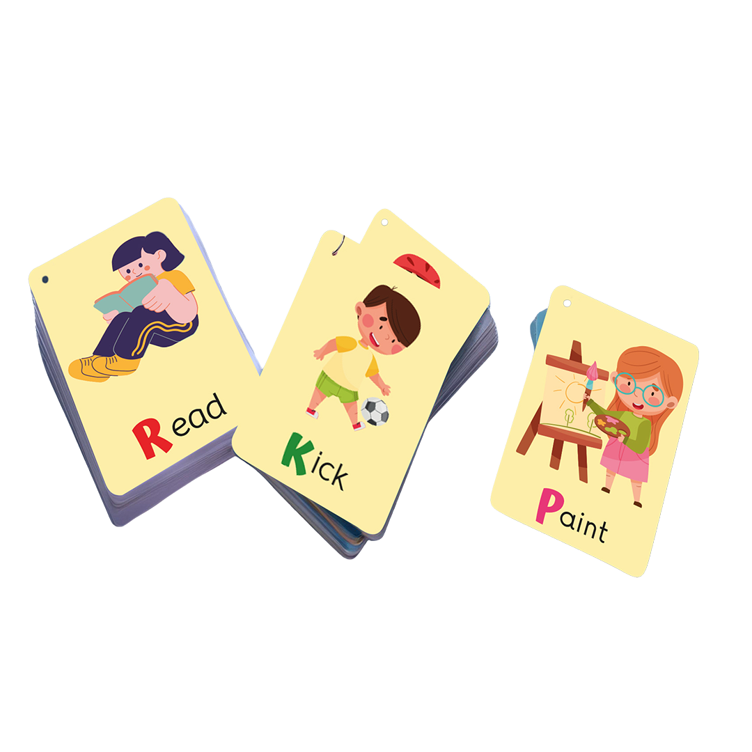 Flash Card - Action Verb - 7.5x11cm -26 Cards