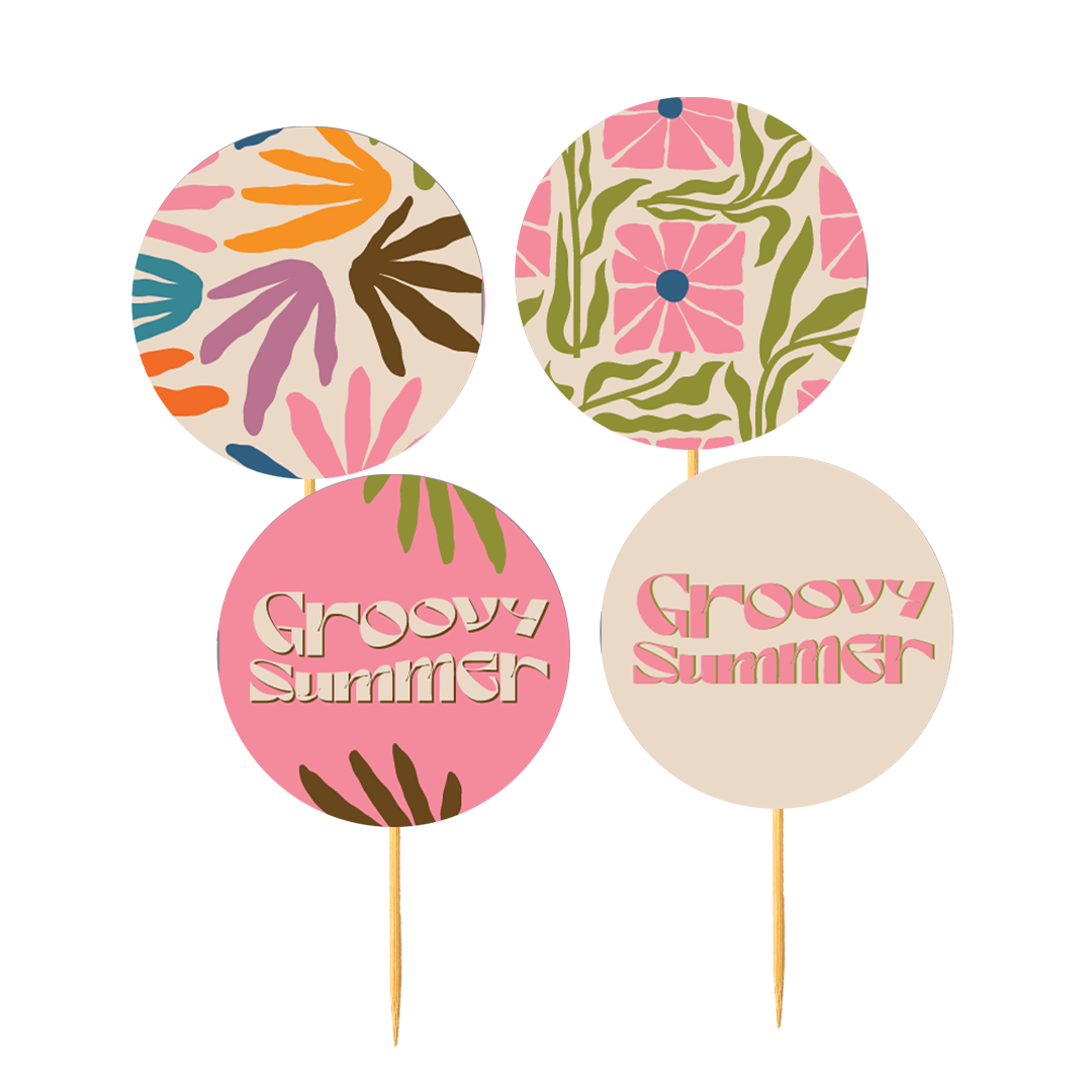 Food Toppers - Groovy Summer 1979 Collection (25 Pcs/Pkg)