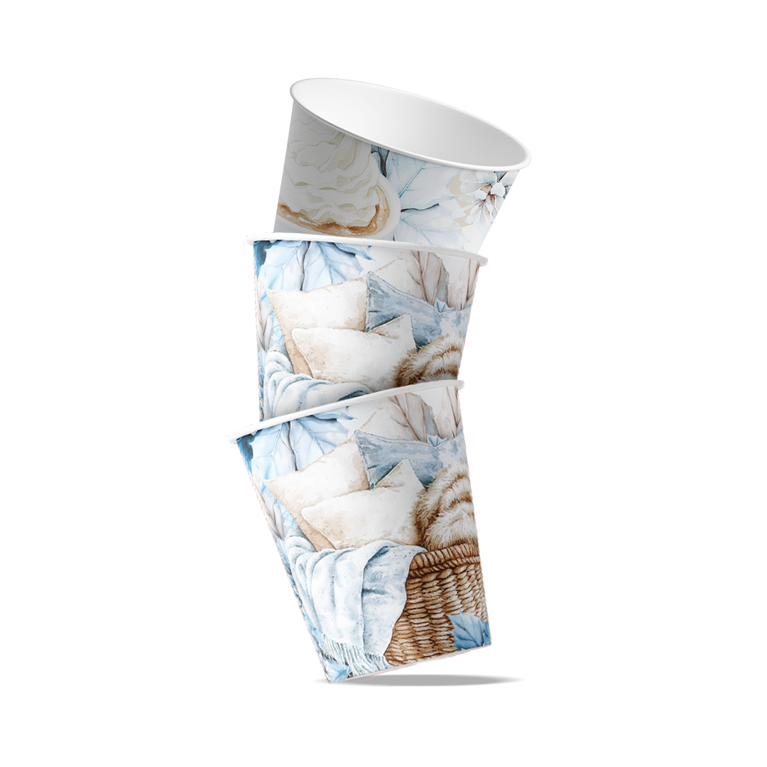 Paper Cups (2,5oz) - Cozy Winter Collection, Winter Series
