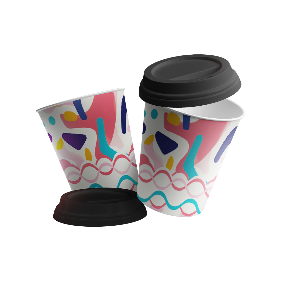 Paper Cups (4oz) - Summer Pop Collection (12 Pcs/Pkg)