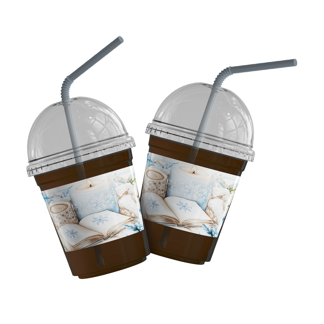 Plastic Cups (8oz) - Cozy Winter Collection, Winter Series