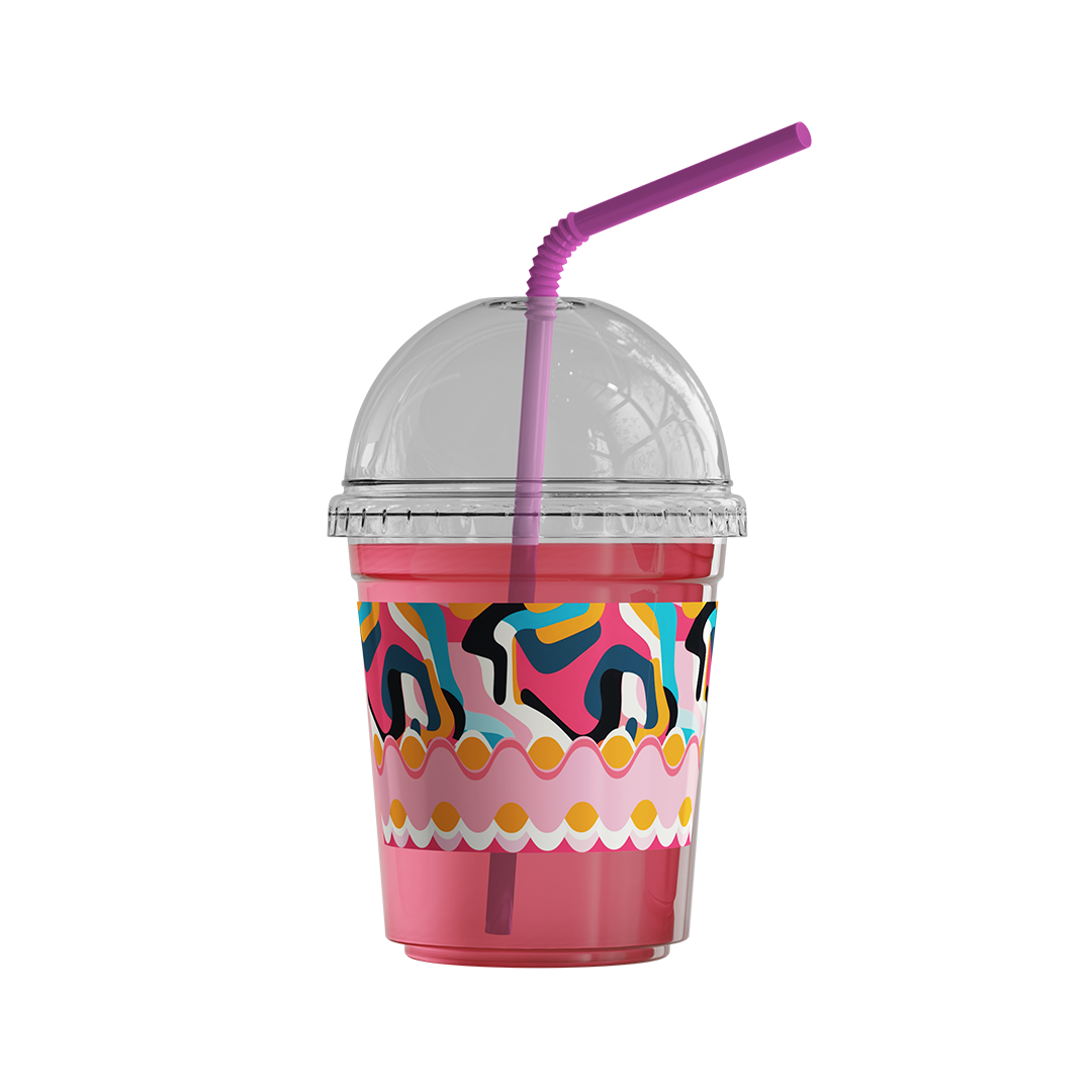 Plastic Cups (8oz) - Summer Pop Collection (12 Pcs/Pkg)