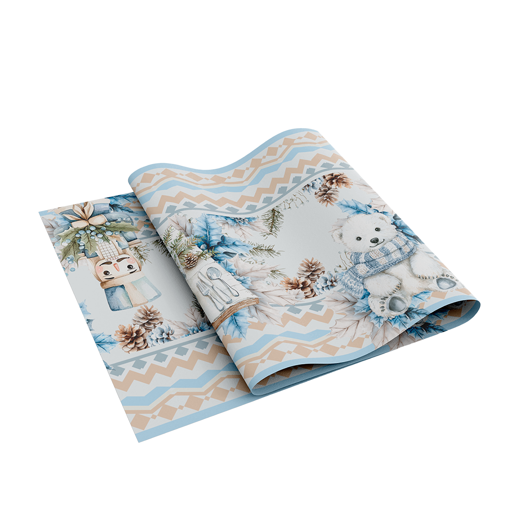 Table Cloth 120 cm x 250 cm (1 Pcs) - Cozy Winter Collection, Winter Series