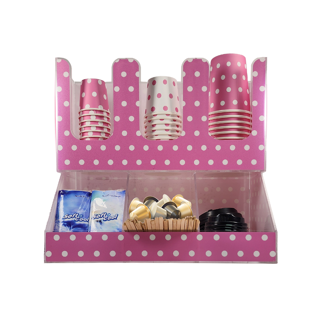 TEA/COFFEE STATION - POLKA PINK THEME