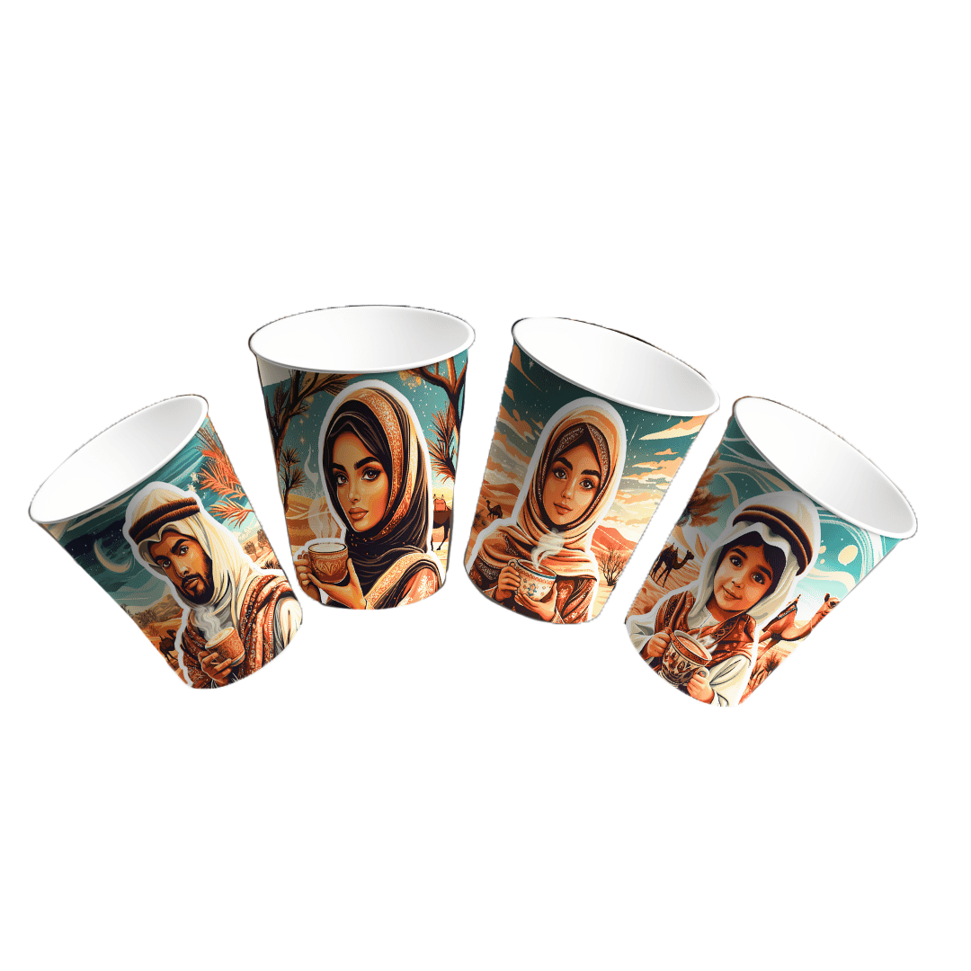 Paper Cups (8oz) - Arabian Night Collection