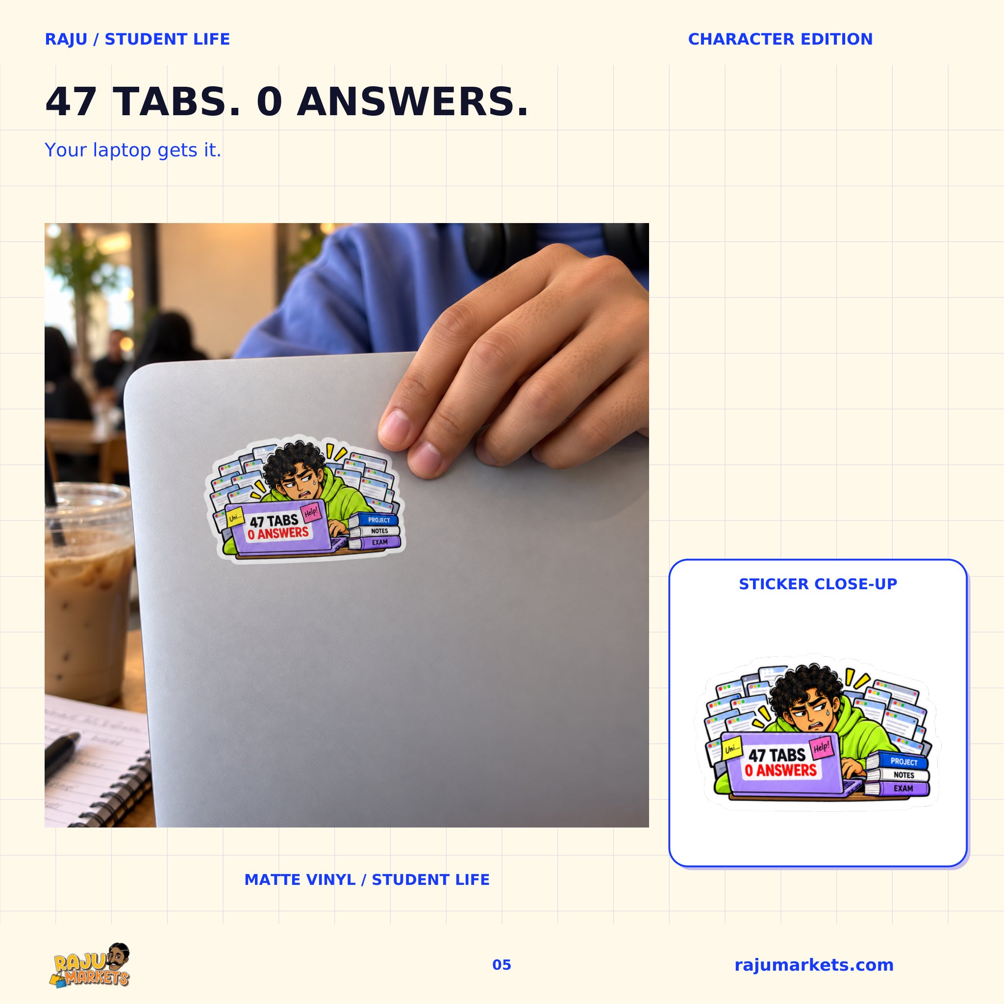 A5 Character Kuwaiti Student Club Sheet - Kuwaiti Student Club 2026 Collection (30 Stickers)