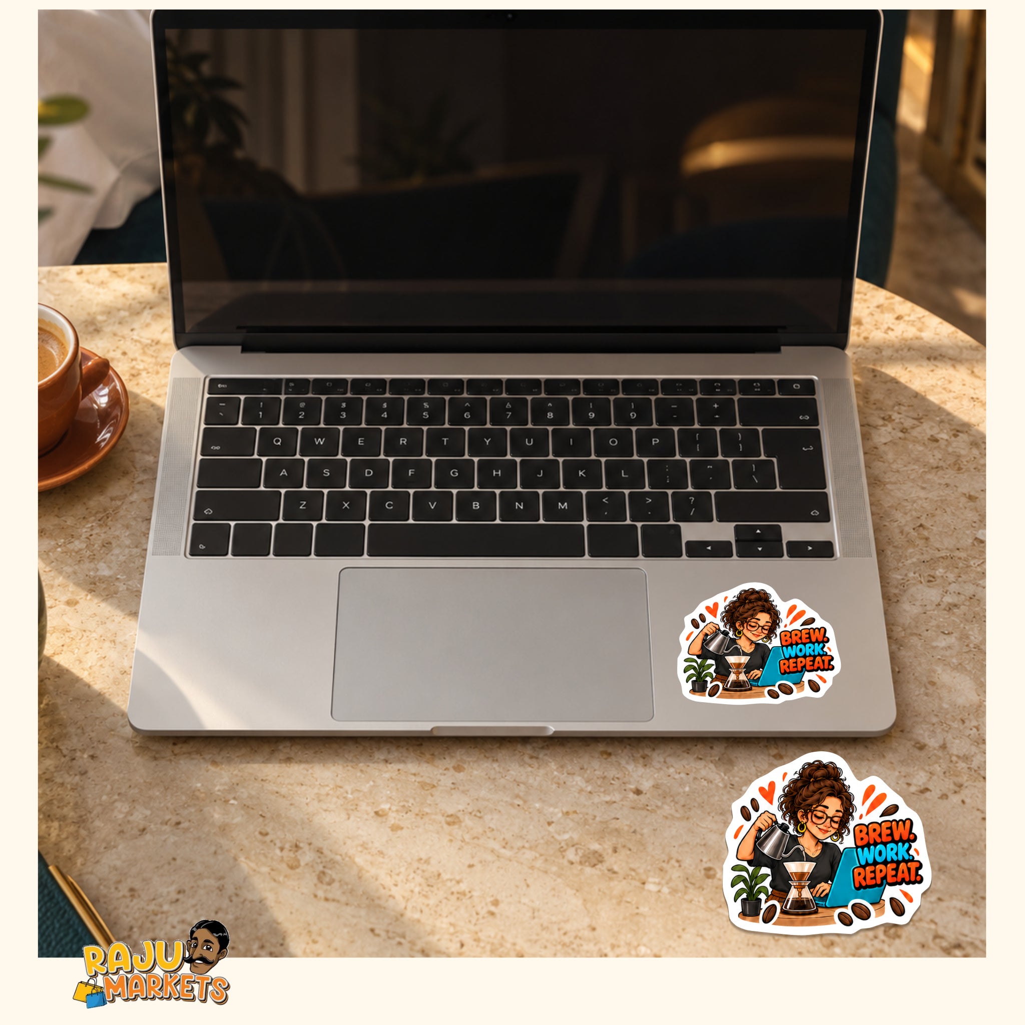 A5 Character Coffee Addict Sheet - Coffee Addict 2026 Collection (28 Designs)