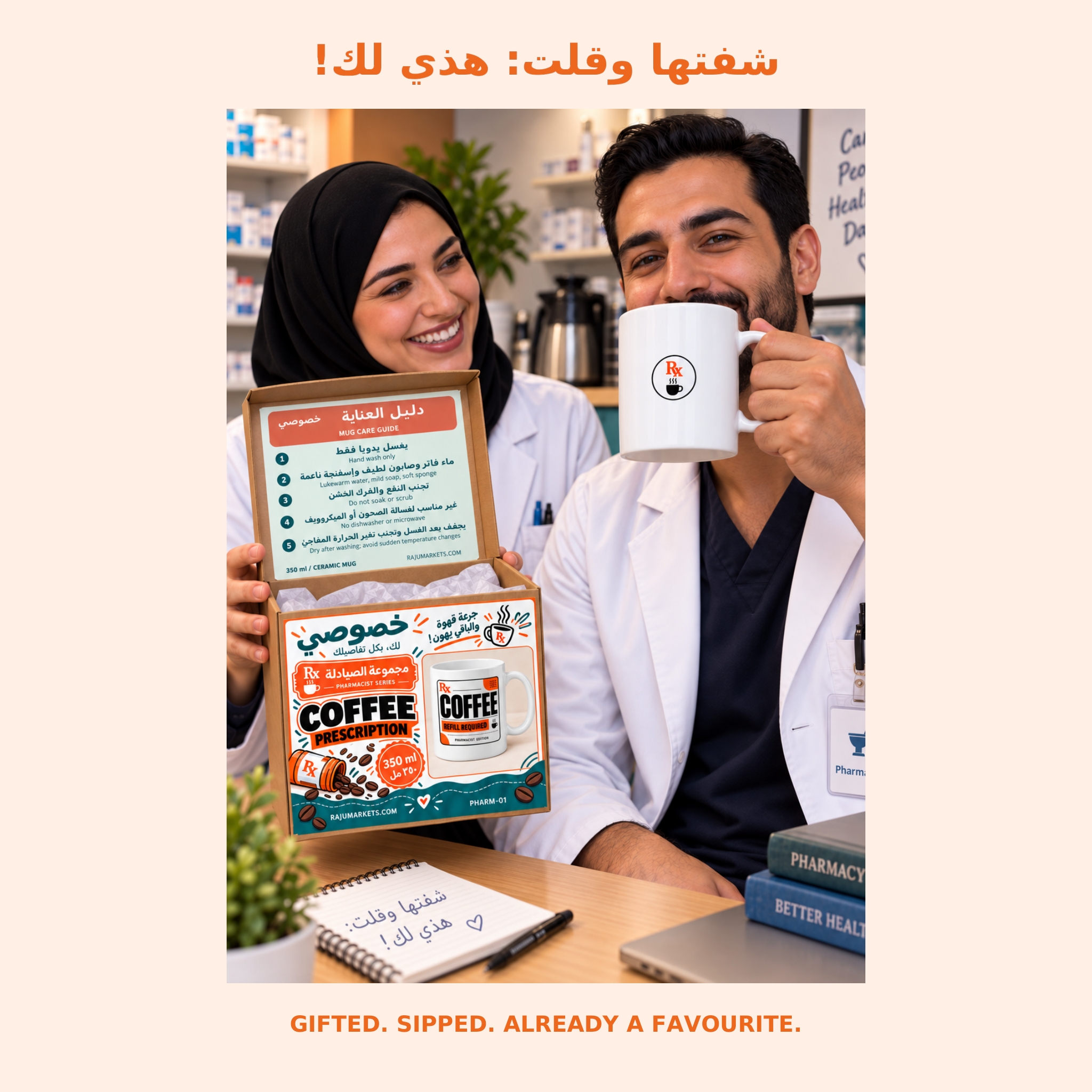 Khususi Mugs (350 ml) Coffee Prescription - Khususi Mugs Made For you 2026 Collection (1 Pcs)