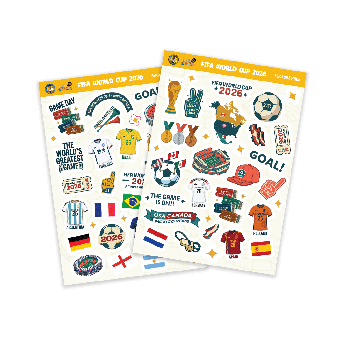 A5 Sticker Sheet World Cup 2026 - FIFA World Cup 2026 Collection