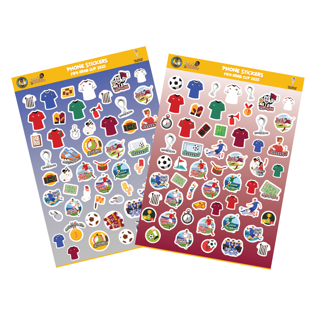 Phone Sticker Sheets - FIFA ARAB CUP Collection Package (2 Pcs/Pkg)