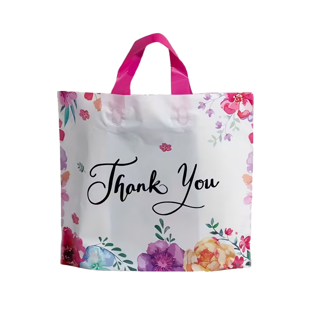 Premium Gift Bags - Multifunctional Tote Shopping and Party Gift Bags, Durable Plastic Craft Bags, Ideal for Small Businesses and Events